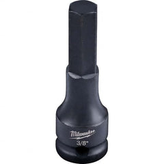 Milwaukee Tool - Impact Hex & Torx Bit Sockets Drive Size (Inch): 3/8 Hex Size (Inch): 3/8 - Exact Tooling