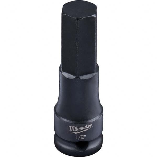 Milwaukee Tool - Impact Hex & Torx Bit Sockets Drive Size (Inch): 3/8 Hex Size (Inch): 1/2 - Exact Tooling