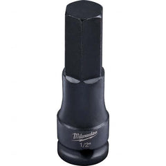 Milwaukee Tool - Impact Hex & Torx Bit Sockets Drive Size (Inch): 3/8 Hex Size (Inch): 1/2 - Exact Tooling