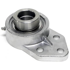 Shuster - SNASFB207-23, 1-7/16" ID, 3-3/4" OAL x 156mm OAH, 3-Bolt Flange Mounted Bearing - Exact Tooling