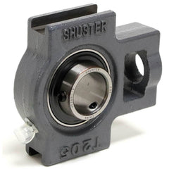Shuster - UCT207-20, 1-1/4" ID, 102mm OAL x 129mm OAH42.9mm Wide, Ball Bearing Take-Up Unit - Exact Tooling
