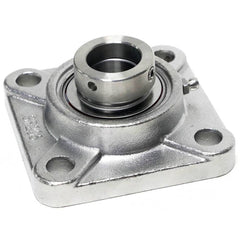 Shuster - SNASF205-16, 15/16" ID, 3-3/4" OAL x 3-3/4" OAH, 4-Bolt Flange Bearing - Exact Tooling