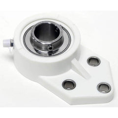 Shuster - SUCTFB206-20, 1-1/4" ID, 83mm OAL x 140mm OAH x 1-5/8" Wide, 3-Bolt Flange Mounted Bearing - Exact Tooling