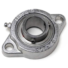Shuster - SSBSLF201-8, 1/2" ID, 56mm OAL x 81mm OAH x 1" Wide, 2-Bolt Flange Bearing - Exact Tooling