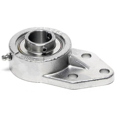 Shuster - SUCSFB206-20, 1-1/4" ID, 83mm OAL x 137mm OAH x 1-5/8" Wide, 3-Bolt Flange Mounted Bearing - Exact Tooling