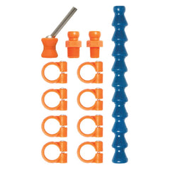Loc-Line - Coolant Hose Nozzles; Type: Loc-Line ; Nozzle Diameter (mm): 0.16 ; Nozzle Type: Swivel; NPT ; Hose Inside Diameter (Inch): 1/4 ; Nozzle Type: Swivel; NPT ; Thread Type: NPT - Exact Tooling