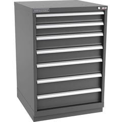 Champion Tool Storage - Modular Storage Cabinets; Type: Counter-Height Standard Width Drawer Cabinet ; Number of Drawers: 7.000 ; Height (Inch): 41-3/4 ; Width (Inch): 28-1/4 ; Depth (Inch): 28-1/2 ; Color: Dark Gray - Exact Tooling