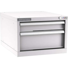 Champion Tool Storage - Modular Storage Cabinets; Type: Under-Desk Narrow Width Drawer Cabinet ; Number of Drawers: 2.000 ; Height (Inch): 15-3/4 ; Width (Inch): 22-3/16 ; Depth (Inch): 28-1/2 ; Color: Light Gray - Exact Tooling
