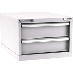 Champion Tool Storage - Modular Storage Cabinets; Type: Under-Desk Narrow Width Drawer Cabinet ; Number of Drawers: 2.000 ; Height (Inch): 15-3/4 ; Width (Inch): 22-3/16 ; Depth (Inch): 28-1/2 ; Color: Light Gray - Exact Tooling