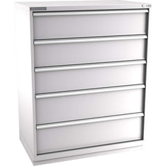 Champion Tool Storage - Modular Storage Cabinets; Type: Eye-Level Extra Width Drawer Cabinet ; Number of Drawers: 5.000 ; Height (Inch): 59-1/2 ; Width (Inch): 47 ; Depth (Inch): 28-1/2 ; Color: Light Gray - Exact Tooling