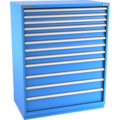 Champion Tool Storage - Modular Storage Cabinets; Type: Eye-Level Extra Width Drawer Cabinet ; Number of Drawers: 12.000 ; Height (Inch): 59-1/2 ; Width (Inch): 47 ; Depth (Inch): 28-1/2 ; Color: Bright Blue - Exact Tooling