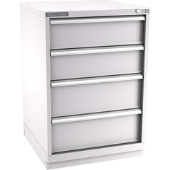 Champion Tool Storage - Modular Storage Cabinets; Type: Counter-Height Standard Width Drawer Cabinet ; Number of Drawers: 4.000 ; Height (Inch): 41-3/4 ; Width (Inch): 28-1/4 ; Depth (Inch): 28-1/2 ; Color: Light Gray - Exact Tooling