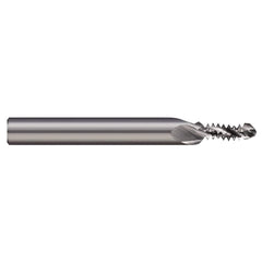 Harvey Tool - Combination Drill & Thread Mill; Thread Size: 6-32 ; Material: Solid Carbide ; Length of Cut (Inch): 0.3323 ; Included Angle A: 90 ; Drill Point Angle: 130 ; Shank Diameter (Decimal Inch): 0.1875 - Exact Tooling