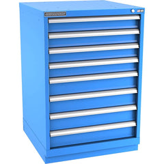 Champion Tool Storage - Modular Storage Cabinets; Type: Counter-Height Standard Width Drawer Cabinet ; Number of Drawers: 8.000 ; Height (Inch): 41-3/4 ; Width (Inch): 28-1/4 ; Depth (Inch): 28-1/2 ; Color: Bright Blue - Exact Tooling