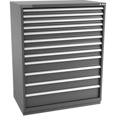 Champion Tool Storage - Modular Storage Cabinets; Type: Eye-Level Extra Width Drawer Cabinet ; Number of Drawers: 12.000 ; Height (Inch): 59-1/2 ; Width (Inch): 47 ; Depth (Inch): 28-1/2 ; Color: Dark Gray - Exact Tooling