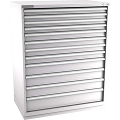 Champion Tool Storage - Modular Storage Cabinets; Type: Eye-Level Extra Width Drawer Cabinet ; Number of Drawers: 12.000 ; Height (Inch): 59-1/2 ; Width (Inch): 47 ; Depth (Inch): 28-1/2 ; Color: Light Gray - Exact Tooling