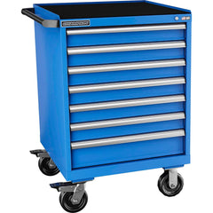 Champion Tool Storage - Mobile Work Centers; Type: Standard Depth Retainer Top Cabinet ; Load Capacity (Lb.): 440.000 ; Number of Drawers: 7 ; Width (Inch): 28-1/4 ; Depth (Inch): 28-1/2 ; Height (Inch): 43-1/4 - Exact Tooling