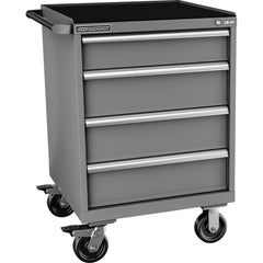 Champion Tool Storage - Mobile Work Centers; Type: Standard Depth Retainer Top Cabinet ; Load Capacity (Lb.): 440.000 ; Number of Drawers: 4 ; Width (Inch): 28-1/4 ; Depth (Inch): 28-1/2 ; Height (Inch): 43-1/4 - Exact Tooling