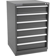 Champion Tool Storage - Modular Storage Cabinets; Type: Counter-Height Standard Width Drawer Cabinet ; Number of Drawers: 6.000 ; Height (Inch): 41-3/4 ; Width (Inch): 28-1/4 ; Depth (Inch): 28-1/2 ; Color: Dark Gray - Exact Tooling