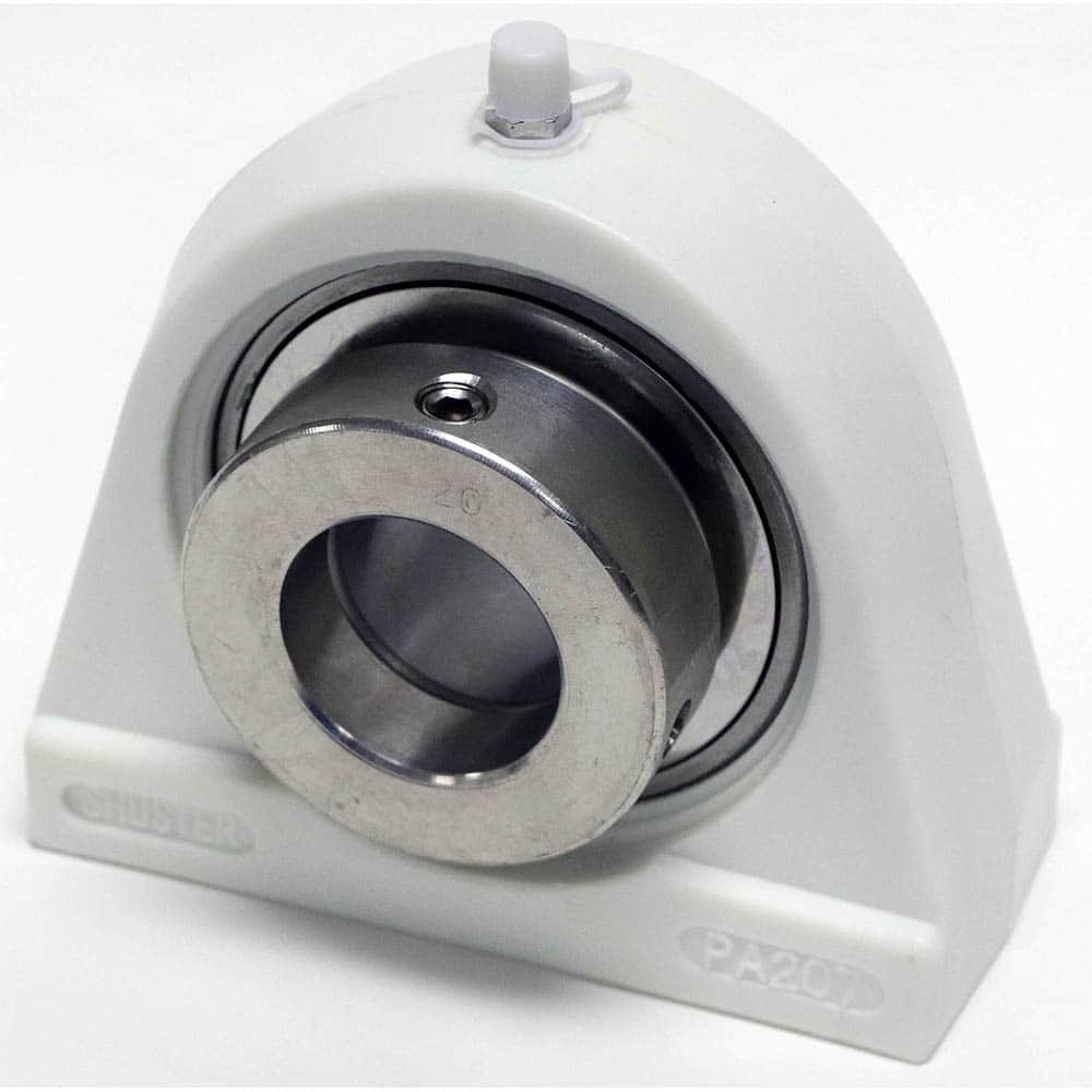 Shuster - SNATPA207-20, 1-1/4" ID, 110mm OAL x 3-3/4" OAH, Tap Base Pillow Block - Exact Tooling