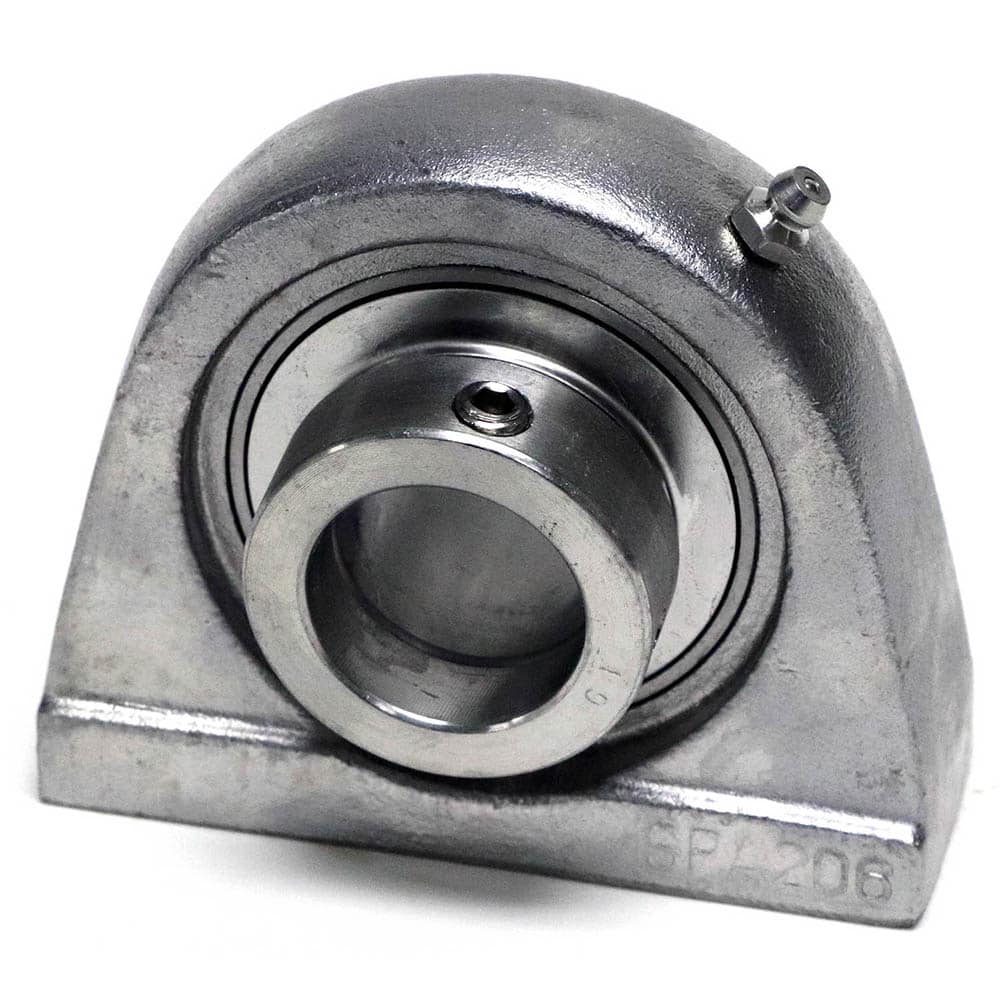 Shuster - SNASPA205-16, 1" ID, 3" OAL x 71mm OAH x 1-5/8" Wide, Tap Base Pillow Block - Exact Tooling