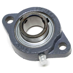 Shuster - SBLF202-10, 5/8" ID, 56mm OAL x 81mm OAH x 1" Wide, 2-Bolt Flange Bearing - Exact Tooling