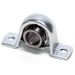 Shuster - SBPP204-12, 3/4" ID, 98mm OAL x 50.5mm OAH x 1-1/4" Wide, Pressed Housing Pillow Block Bearing - Exact Tooling