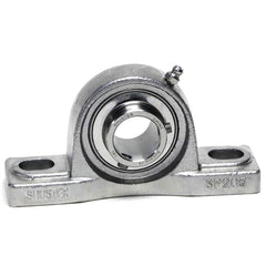 Shuster - SUCSP207-22, 1-3/8" ID, 167mm OAL x 93mm OAH48mm Wide, Ball Bearing Pillow Block - Exact Tooling