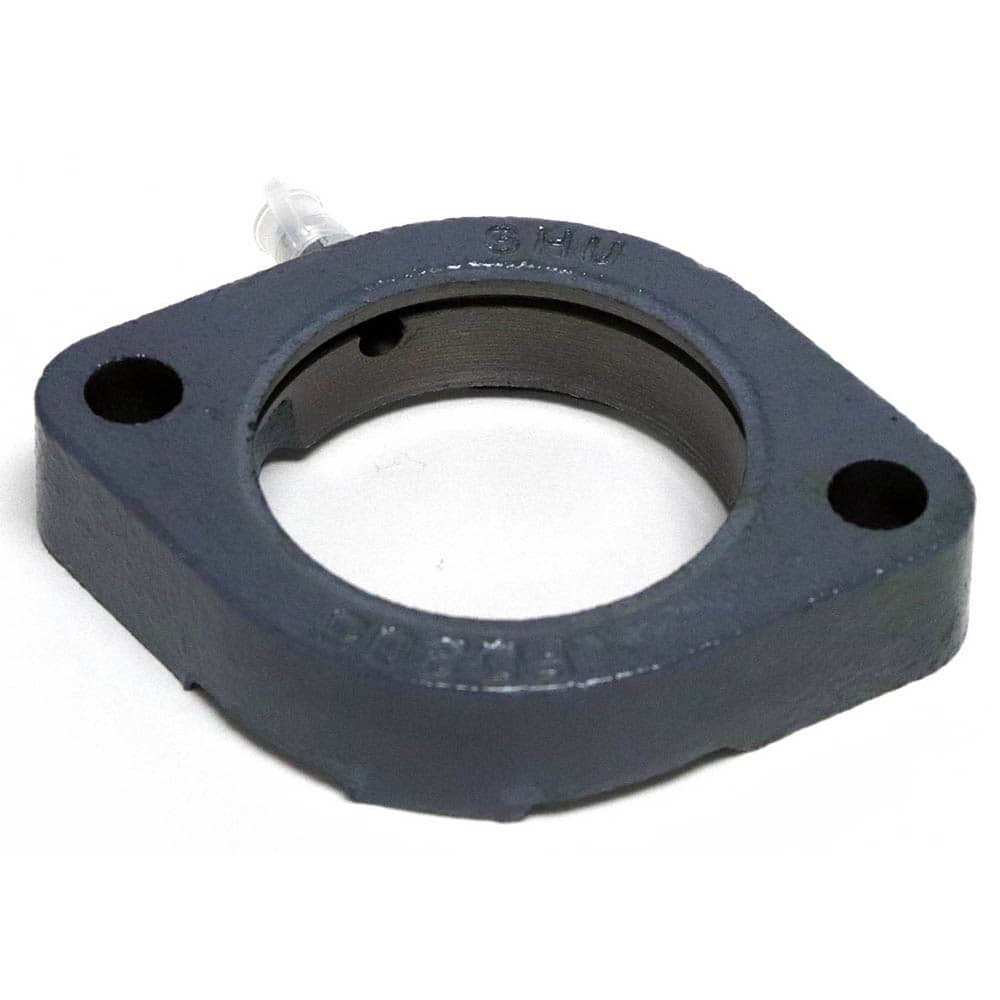 Shuster - FL204G, 47mm ID, 2-3/8" OAL x 113mm OAH x 1" Wide, 2-Bolt Flange Housing - Exact Tooling