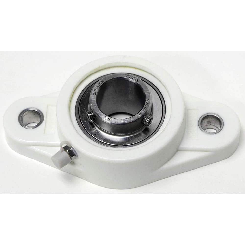 Shuster - SUCTFL204-12, 3/4" ID, 64mm OAL x 113mm OAH33.7mm Wide, 2-Bolt Flange Bearing - Exact Tooling