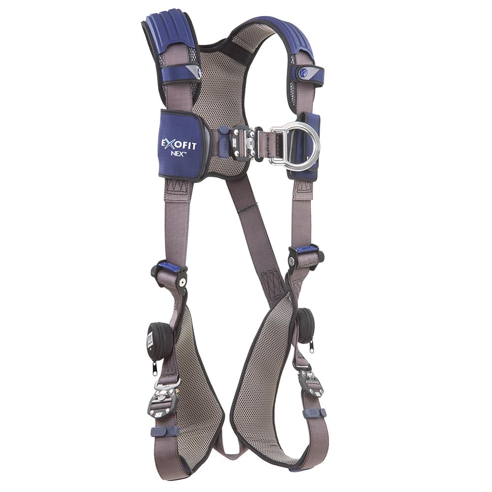 DBI/SALA - Harnesses; Style: Vest; Tower Climbling; Construction; General Industrial; Mining; Oil & Gas; Transportation; Utilities; Wind Energy ; Size: Large ; Capacity (Lb.): 420 ; Features: Hybrid Shoulder; Back And Leg Comfort Padding ; Material: Repe - Exact Tooling