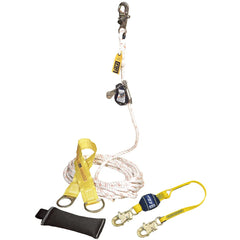 DBI/SALA - Fall Protection Kits; Size: 50 Ft. ; Capacity (Lb.): 310 ; Color: Yellow ; Material: Nylon ; Back D-Ring: No ; Front D-Ring: No - Exact Tooling