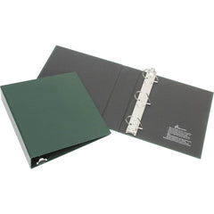 Ability One - Ring Binders; Binder Type: 3 Hole Binder ; Capacity: 1" ; Color: Green ; Material: Vinyl ; Size: 8-1/2 x 11 - Exact Tooling