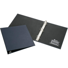 Ability One - Ring Binders; Binder Type: 3 Hole Binder ; Capacity: 1-1/2" ; Color: Blue ; Material: Vinyl ; Size: 8-1/2 x 11 - Exact Tooling