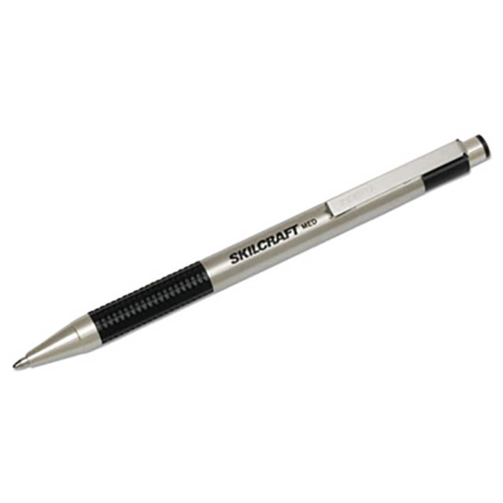 Ability One - Pens & Pencils; Type: Retractable Pen ; Color: Black ; Tip Type: Medium - Exact Tooling