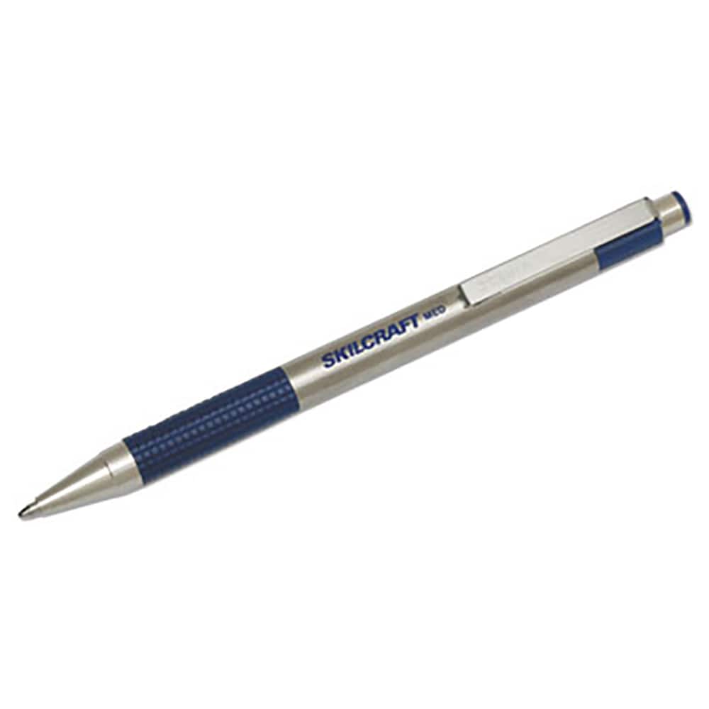 Ability One - Pens & Pencils; Type: Retractable Pen ; Color: Blue ; Tip Type: Medium - Exact Tooling