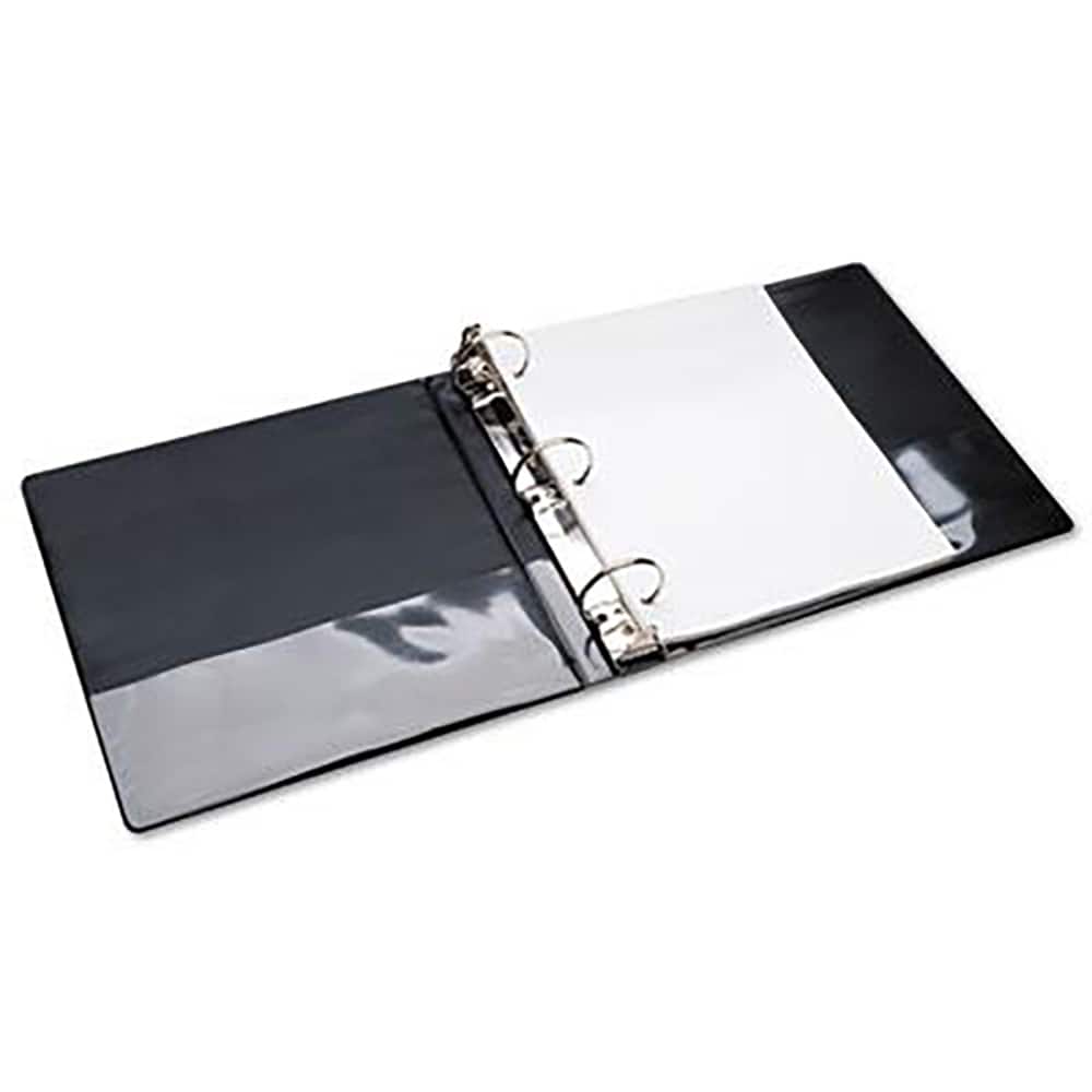Ability One - Ring Binders; Binder Type: View ; Capacity: 2" ; Color: Black ; Material: Vinyl ; Size: 8-1/2 x 11 - Exact Tooling
