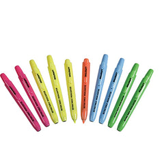Ability One - Markers & Paintsticks; Type: Highlighter ; Color: Blue, Green, Orange, Pink, Yellow ; Ink Type: Water Base ; Tip Type: Chisel - Exact Tooling