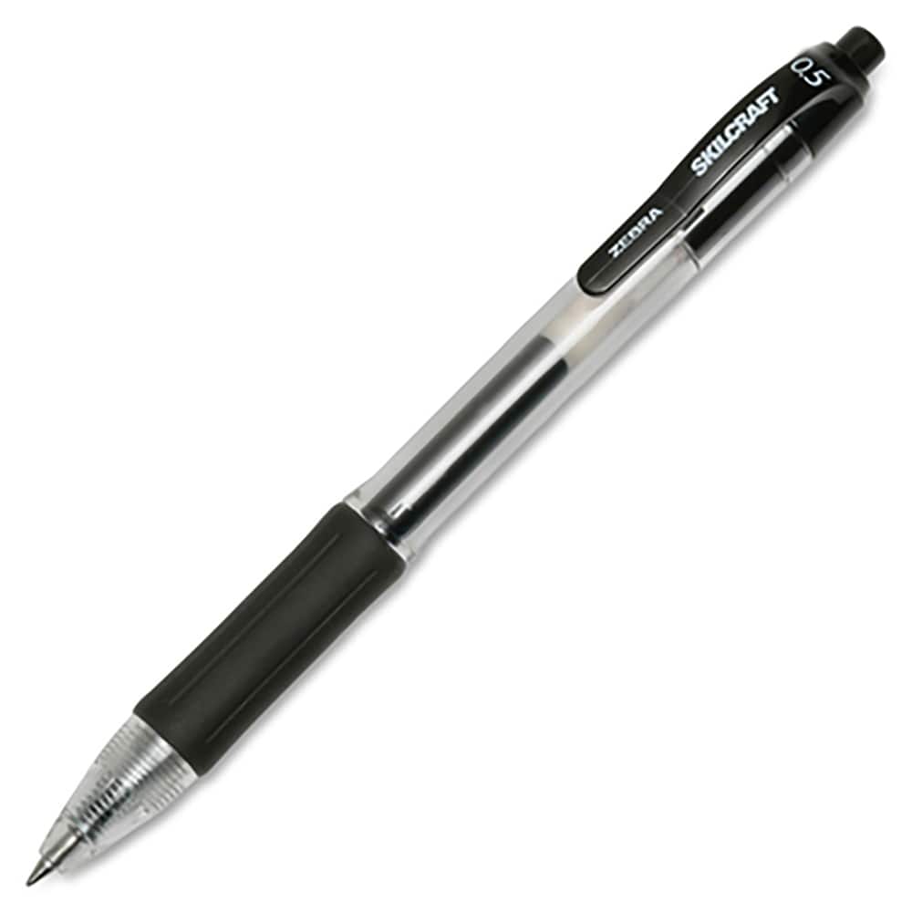 Ability One - Pens & Pencils; Type: Retractable Pen ; Color: Black ; Tip Type: Fine - Exact Tooling