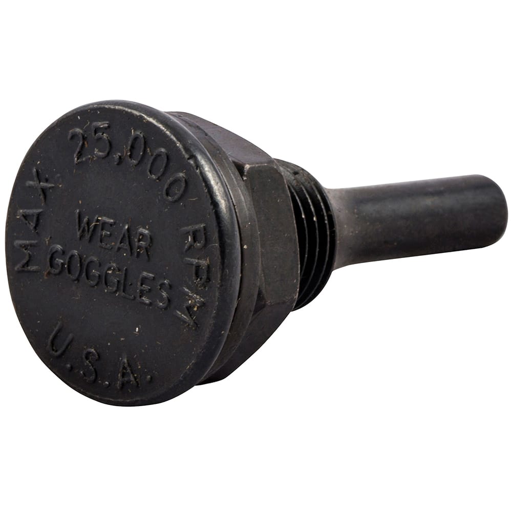 Norton - Brush Mounting Hardware; Mounting Hardware Type: Adapter ; Brush Compatibility: Wheel Brush ; Brush Size Compatibility (Inch): 3/8 ; Arbor Hole Size (Inch): 1/2 ; Shank Diameter (Inch): 1/4 - Exact Tooling