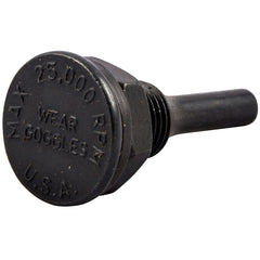 Norton - Brush Mounting Hardware; Mounting Hardware Type: Adapter ; Brush Compatibility: Wheel Brush ; Brush Size Compatibility (Inch): 3/8 ; Arbor Hole Size (Inch): 1/2 ; Shank Diameter (Inch): 1/4 - Exact Tooling