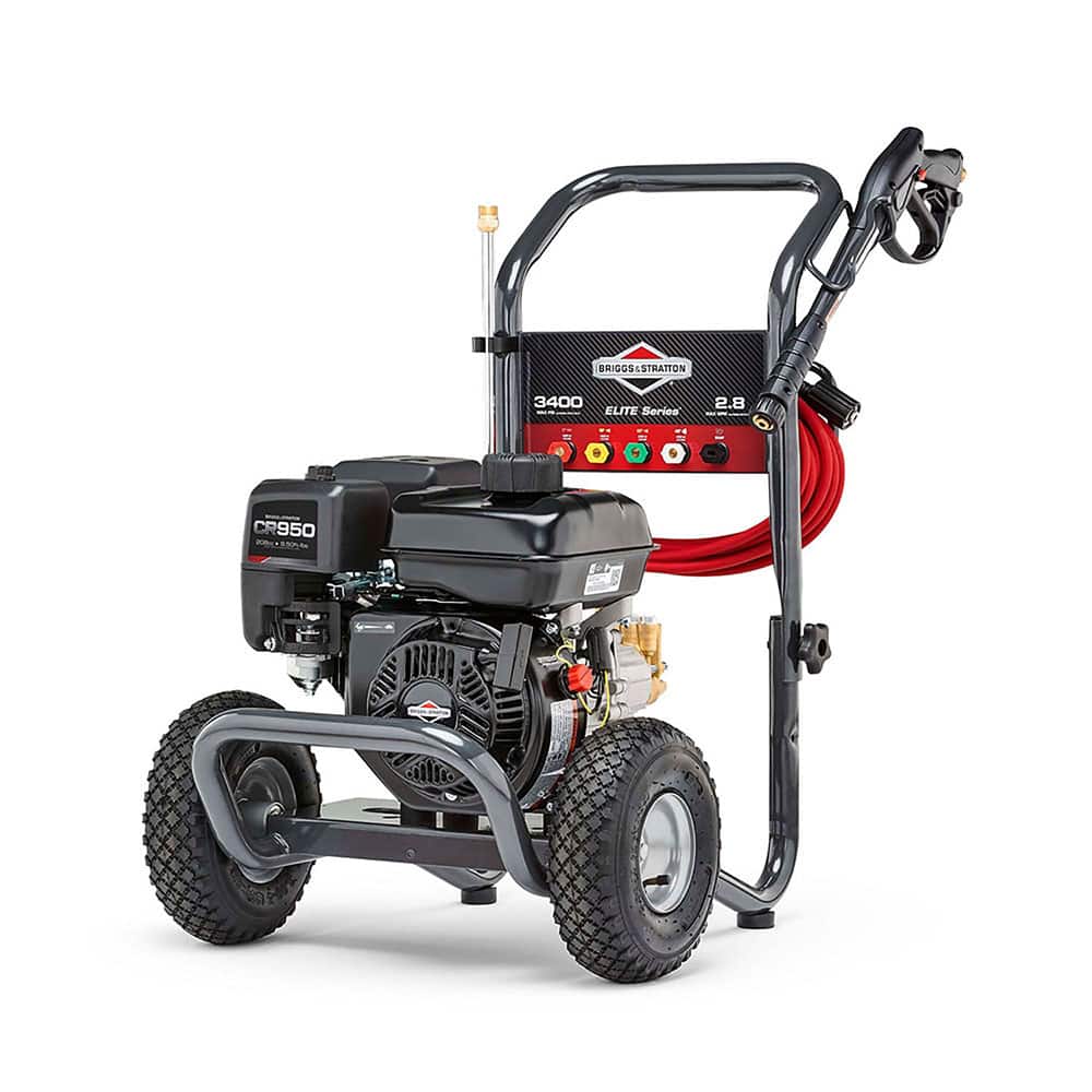 BRIGGS & STRATTON - Pressure Washers; Type: Cold Water ; Engine Power Type: Gas ; Pressure (psi): 3400.00 ; Displacement (cc): 208.0 ; Maximum Voltage Rating: 0.00 ; Rate of Flow (GPM): 2.80 - Exact Tooling