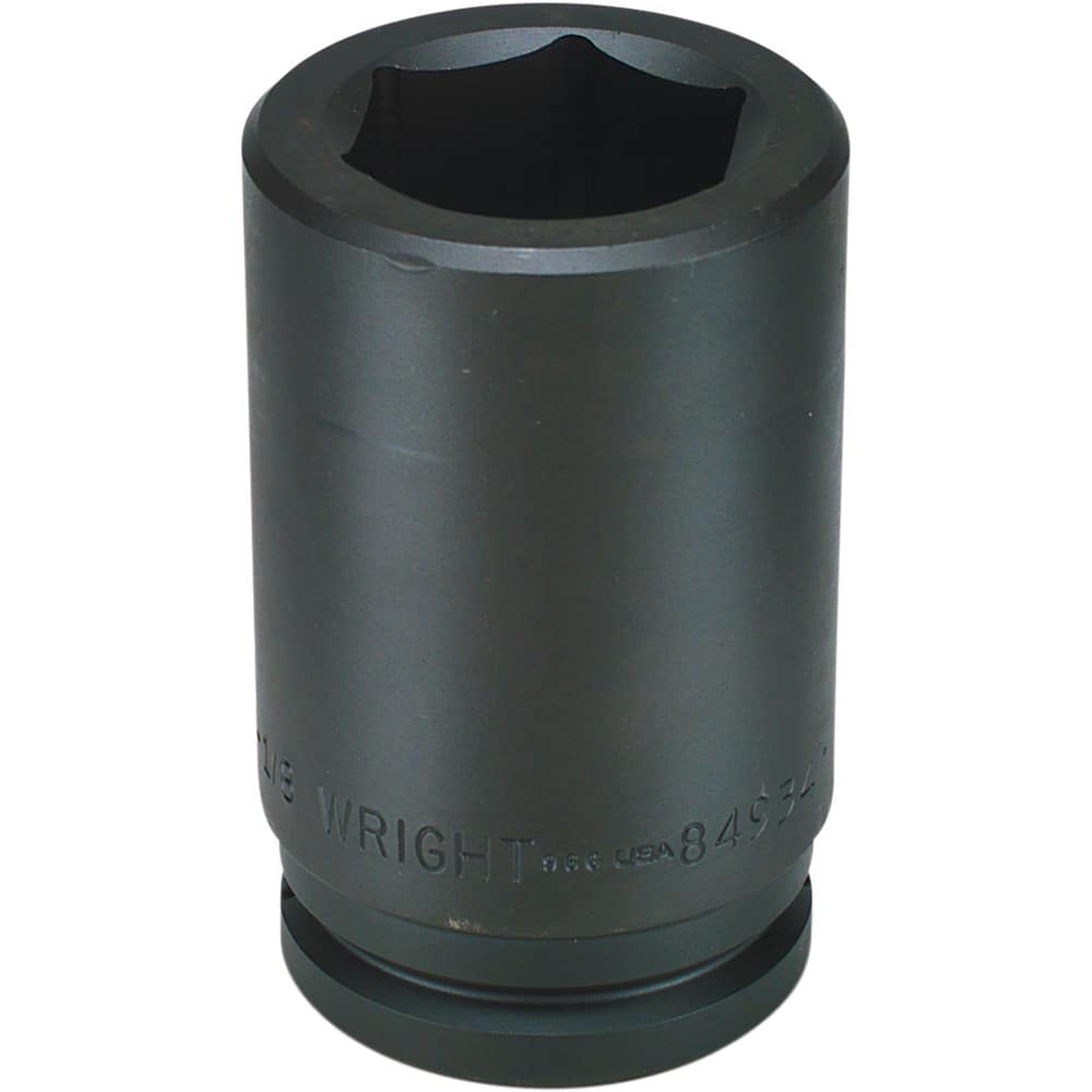 Wright Tool & Forge - Impact Sockets; Drive Size: 1-1/2 ; Size (mm): 100.0000 ; Type: Deep ; Style: Impact Socket ; Style: Impact Socket ; Style: Impact Socket - Exact Tooling