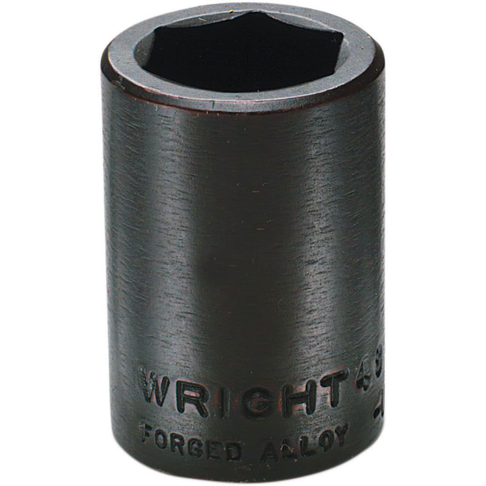 Wright Tool & Forge - Impact Sockets; Drive Size: 1/2 ; Size (mm): 10.0000 ; Type: Standard ; Style: Impact Socket ; Style: Impact Socket ; Style: Impact Socket - Exact Tooling