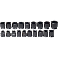 Wright Tool & Forge - 19 Pc 3/4" Drive Impact Socket Set - Exact Tooling