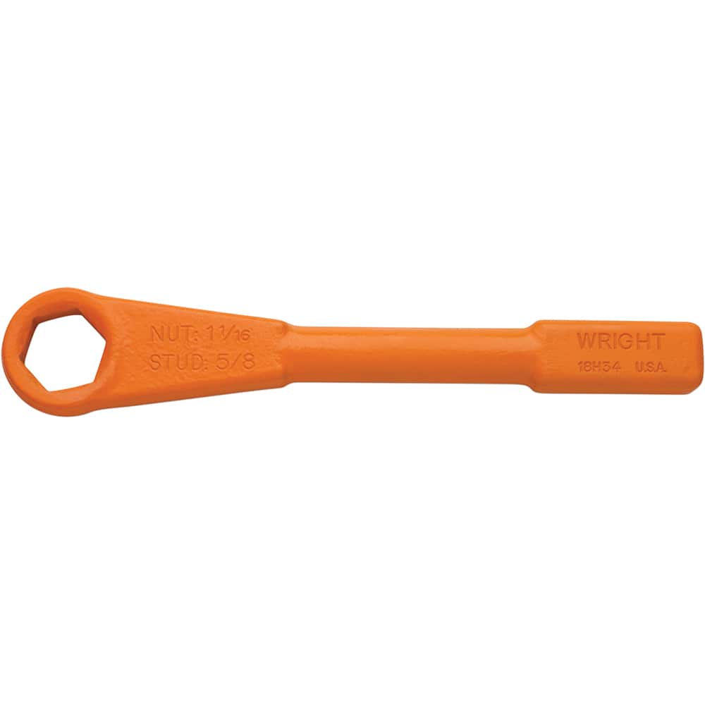Wright Tool & Forge - Box Wrenches; Wrench Type: Striking ; Tool Type: Straight Handle ; Size (Inch): 2-9/16 ; Number of Points: 6 ; Head Type: Single End ; Finish/Coating: Black - Exact Tooling
