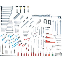 Wright Tool & Forge - Combination Hand Tool Sets; Tool Type: Intermediate Set ; Number of Pieces: 255.000 ; Drive Size (Inch): 1/4, 3/8, 1/2, 3/4 ; Number of Points: 6, 8, 12 ; Measurement Type: Inch ; Socket Depth: Standard & Deep - Exact Tooling