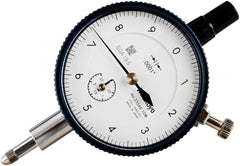 Mitutoyo - Dial Drop Indicators; Maximum Measurement (Decimal Inch): .25 ; Dial Graduation (Decimal Inch): 0.000100 ; Dial Reading: 0-10 ; Accuracy (Decimal Inch): 0.0001 ; Dial Color: White ; Minimum Measurement (Decimal Inch): 0.0001 - Exact Tooling