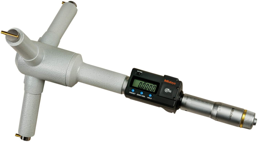 Mitutoyo - Electronic Inside Micrometers; Minimum Measurement (Inch): 9 ; Minimum Measurement (Decimal Inch): 9 ; Maximum Measurement (Inch): 10 ; Maximum Measurement (Decimal Inch): 10 ; Resolution (mm): 0.001 ; Accuracy (Decimal Inch): 0.00025 - Exact Tooling