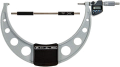 Mitutoyo - 254mm to 11" Carbide-Tipped IP65 Coolant-Proof Electronic Outside Micrometer - Exact Tooling